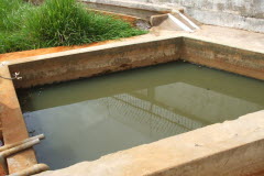 Bể chứa bùn nước thải cụm dân cư tập trung